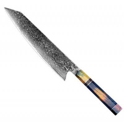 high quality damascus steel  chef  knife set for kitchen &hotel with good  wooden  handle