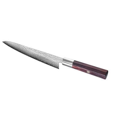 7inch high quality colors luxury damascus japanese sashimi knife fish fillet knife for kitchen &hotel with G10 handle