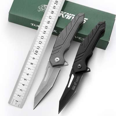 2020 hot selling  pocket knife folding knife with Aluminum oxide  handle with black color