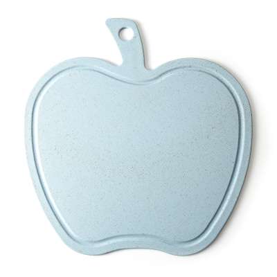 plastic Kitchen Cutting Board Easy-Grip Handles | BPA-Free, Dishwasher Safe in  apple  shape