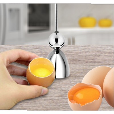 Amazon hot selling Egg Cracker Topper Set, Stainless Steel Egg Opener Shell Remover