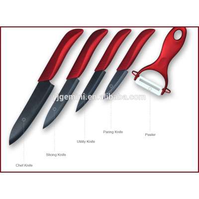 kinds of beautiful black kitchen living ceramic knife set