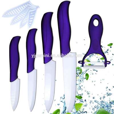 2017 black ceramic knife with beautiful purple handle