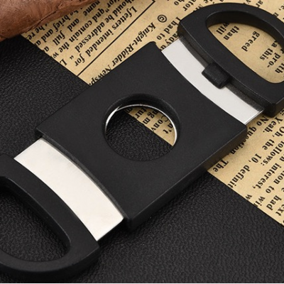 High Quality Stainless Steel Double Blade Knife Super Sharp Pocket Portable Square Cigar Scissors cigar cutter