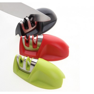 mini kitchen ceramic household knife sharpener 3 colors