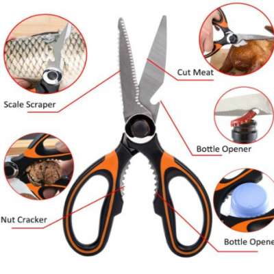 GM-SS05 poultry cutting power types of kitchen scissors kitchen poultry shears,fish cutting,vegetables cutting