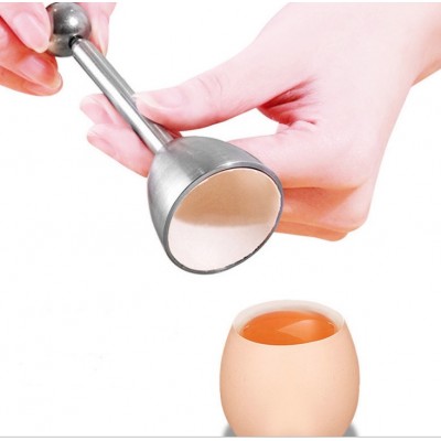 Egg Cracker Topper Set  Soft Hard Boiled Eggs Separator Tool  Include Spoons and Cups  Shell Remover & Cutter Accessory