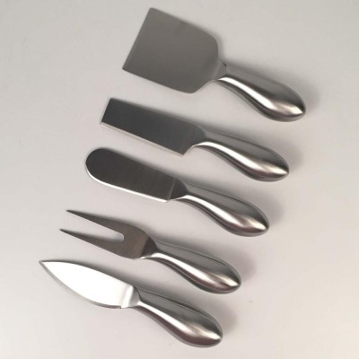 5pcs cheese slate with knife  laguiole   stainless steel cheese knife set